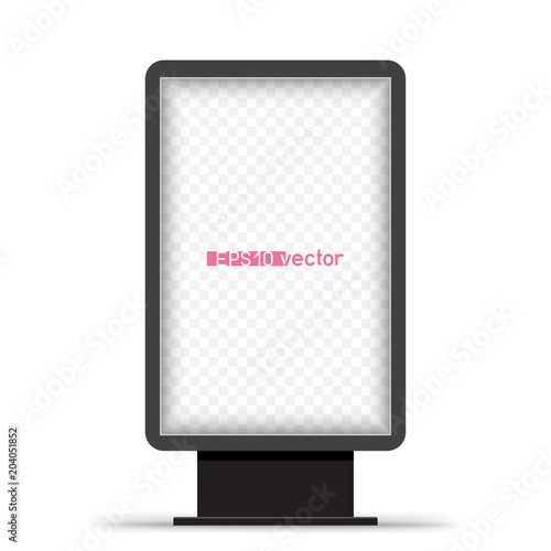 city light billboard black