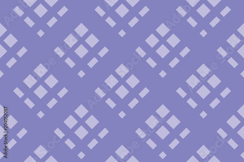 Geometric seamless pattern with intersecting lines, grids, cells. Criss-cross violet background in traditional tile style. photo