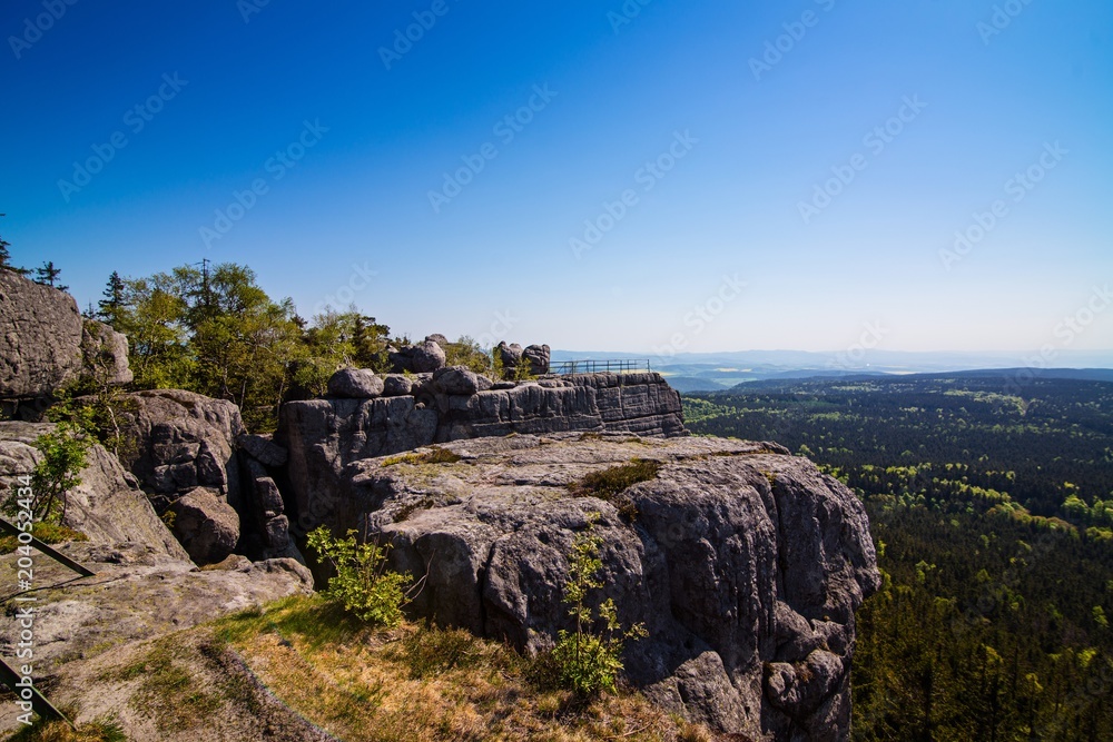 Beautiful view on Szczeliniec Wielki mountain