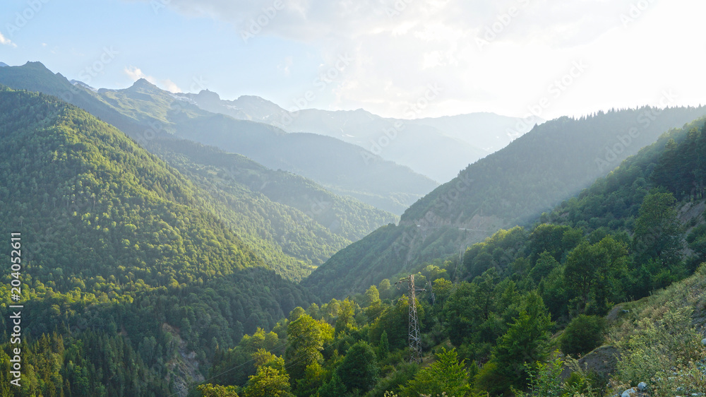 Fototapeta premium sunset mountains