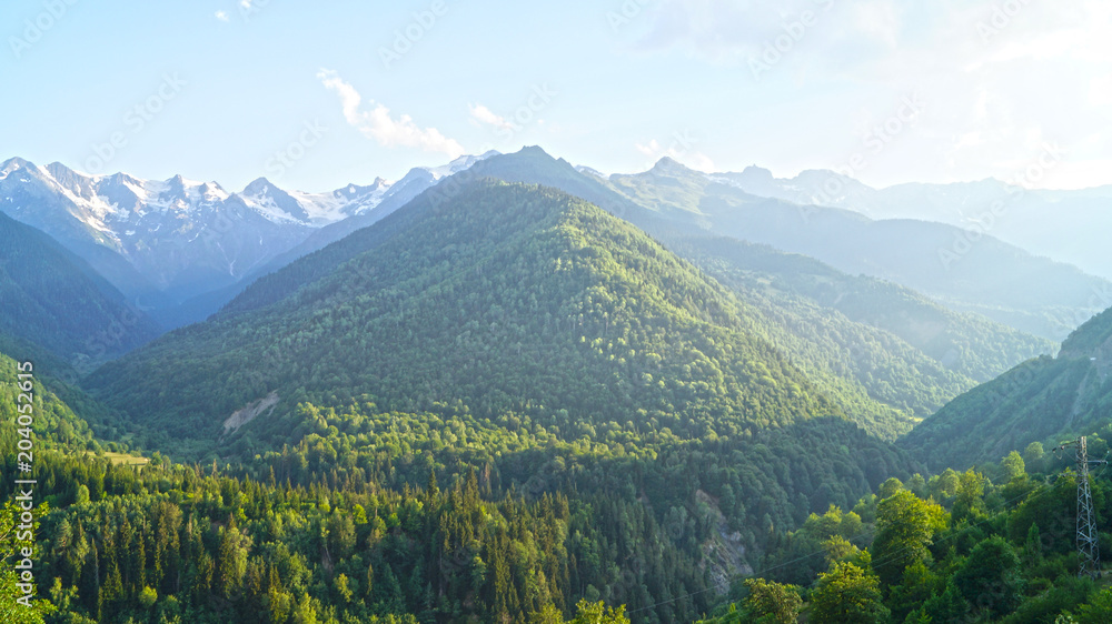 Obraz premium sunset mountains