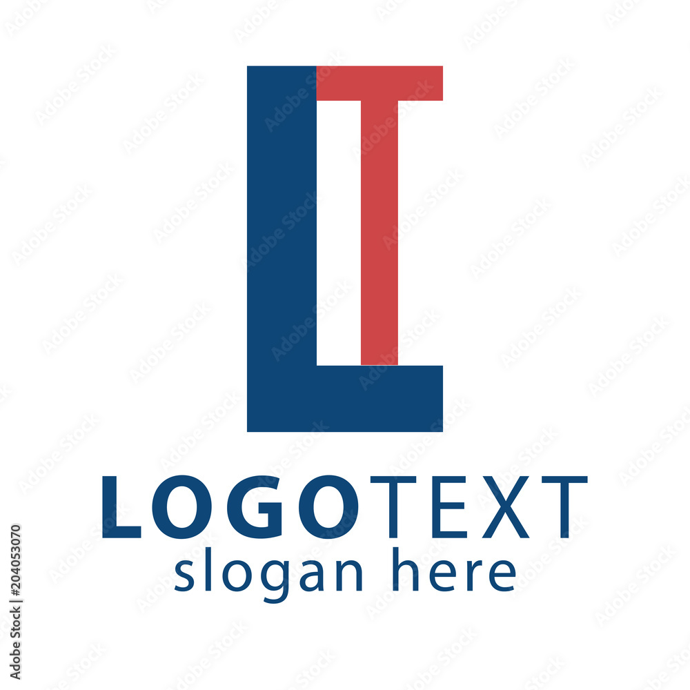 LT Initial Logo vector LT Initial Logo vector