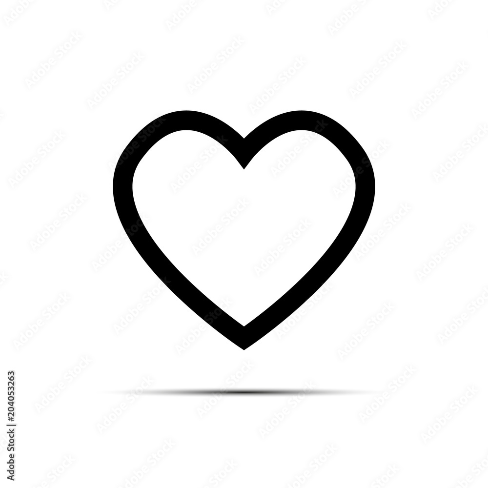 Heart vector icon, Love symbol. Valentine's Day sign, emblem isolated on white background, Flat style for graphic and web design, logo. Heart vector icon, Love symbol. Valentine's Day sign, emblem isolated on white background, Flat style for graphic and web design, logo.