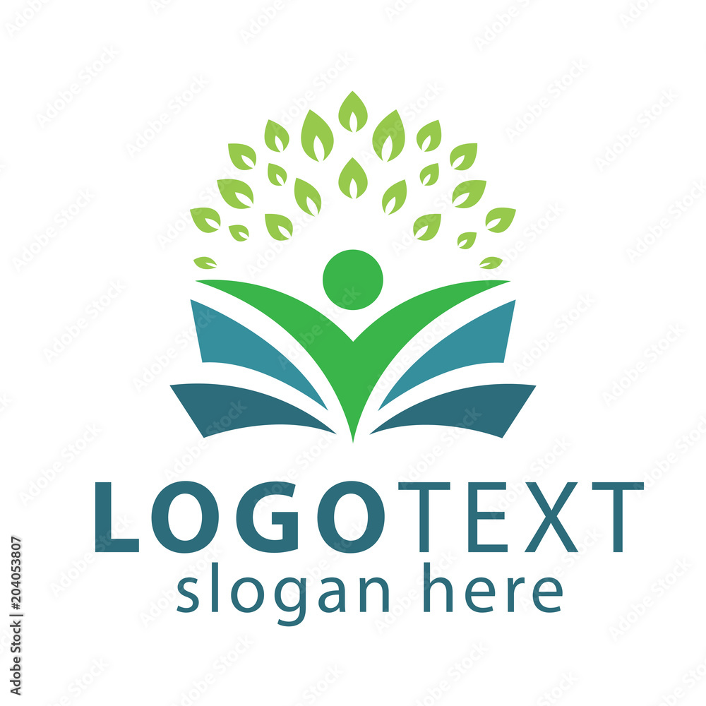 Book and people education logo vector template Book and people education logo vector template