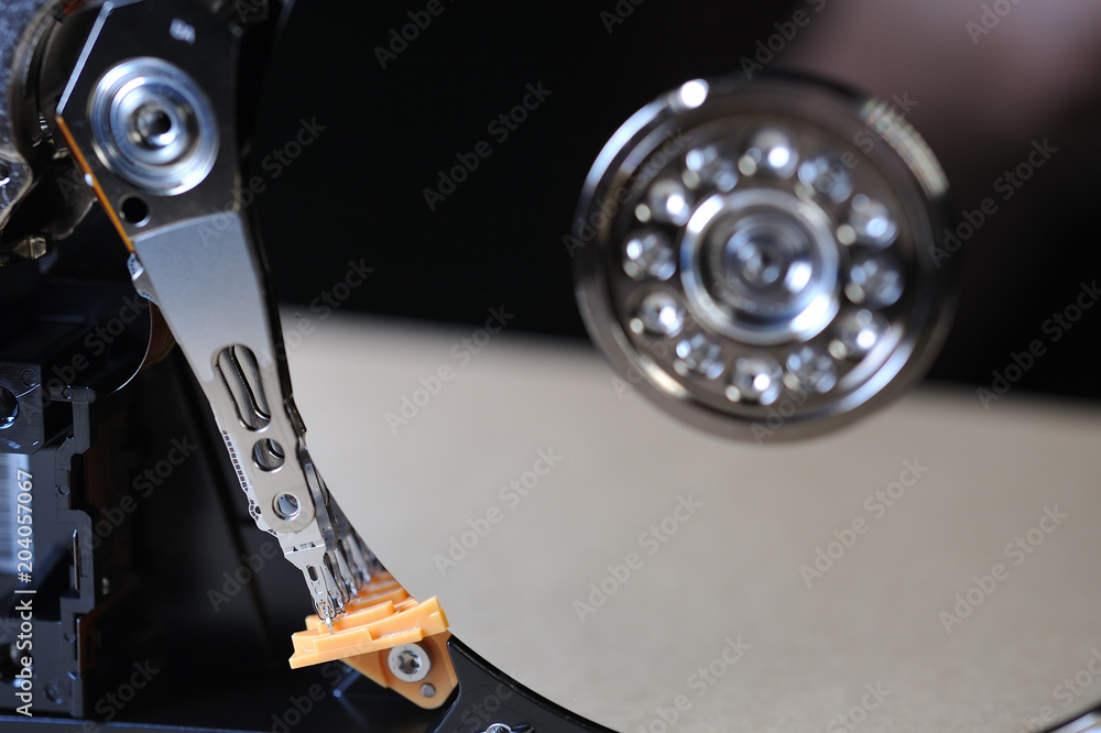 Hard drive close up Hard drive close up