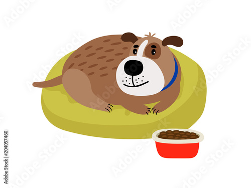 Pet dog cartoon icon