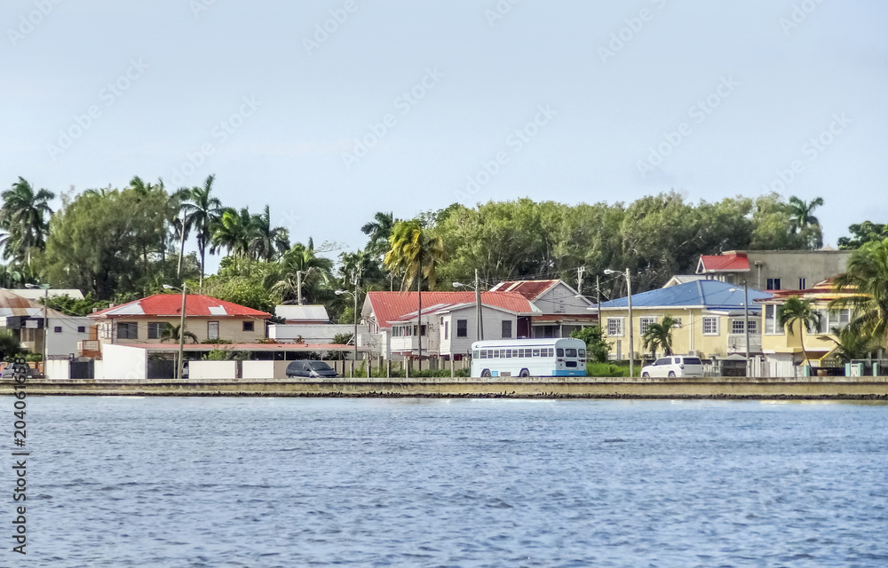 waterside scenery in Belize City waterside scenery in Belize City