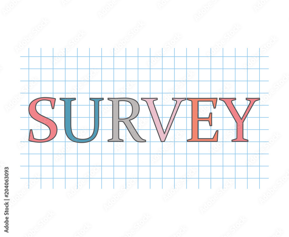 survey review concept- vector illustration