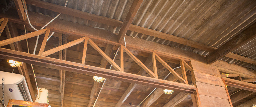 Ceiling of the house