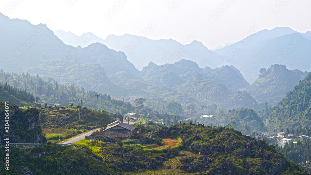 north vietnam mountain landscape
