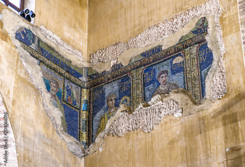 Tableau sur toile Mosaic in Basilica of San Lorenzo, Milan