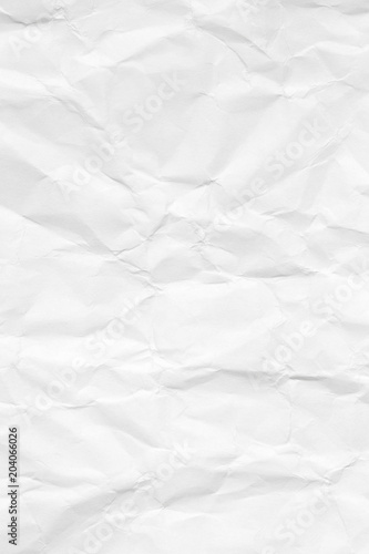 Texture of crumpled white paper. Background for various purposes.