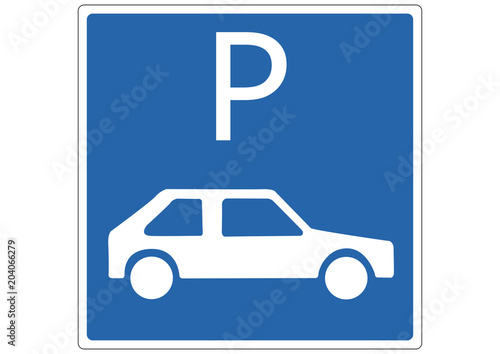 Schild Autoparkplatz