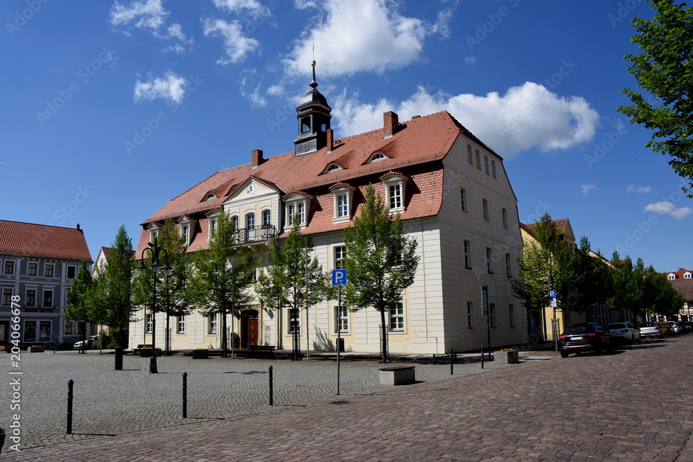 Obraz premium Bad Liebenwerda, Rathaus am Markt