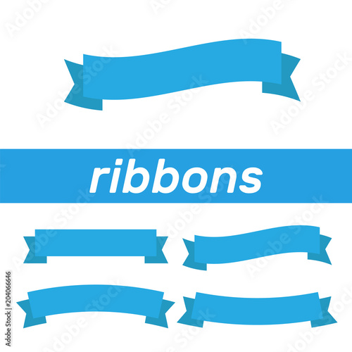 Retro vector banner ribbons and badges for sale. Banner ribbon vector set