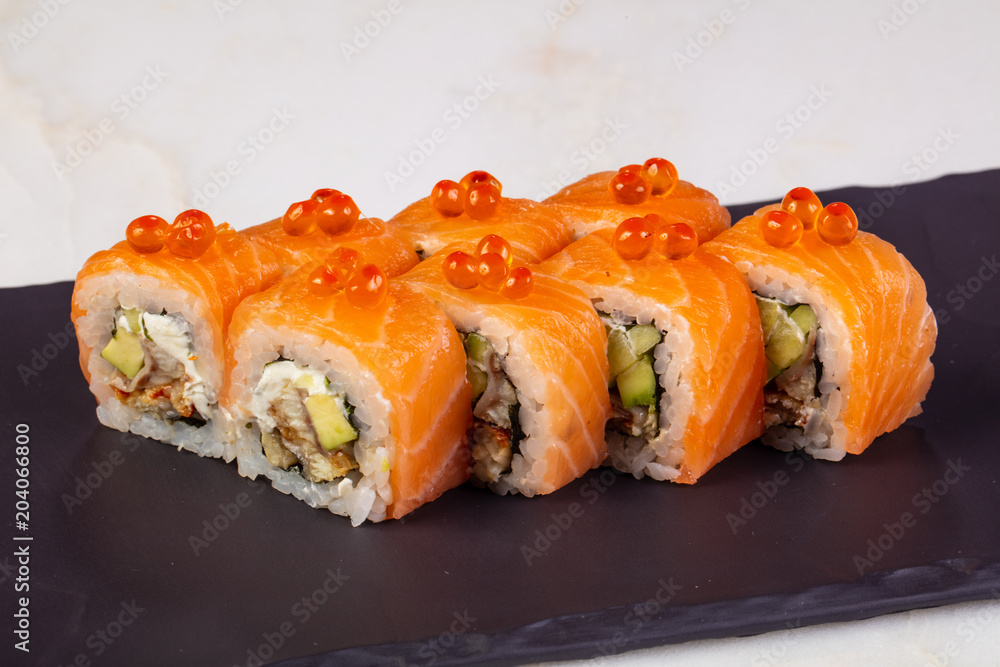 Philadelphia roll with salmon Philadelphia roll with salmon