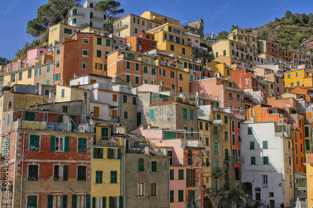 Riomaggiore colorful town