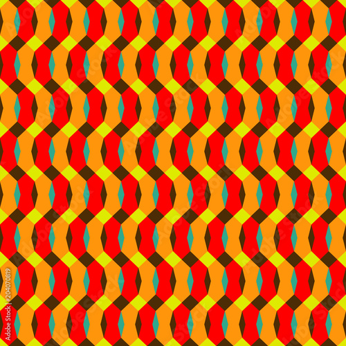 Εκτύπωση καμβά geometric abstract color seamless pattern quality vector illustration for your d