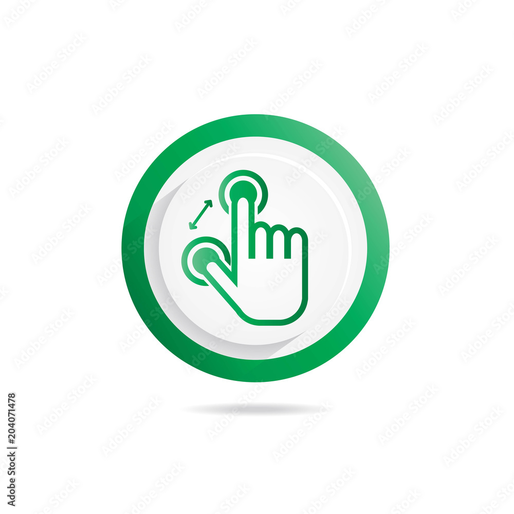 Hand Gesture icon Two fingers,narrow Hand Gesture icon Two fingers,narrow