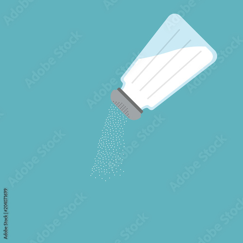 Vector salt icon, flat design