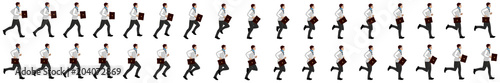 Doctor running animation sprite sheet, loop animation