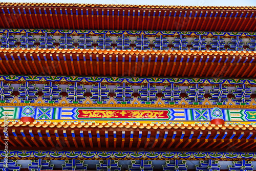 Chinese temple in Harbin, China photo