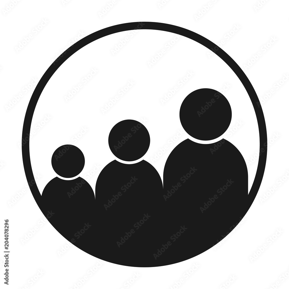 General audience. people group icon vector General audience. people group icon vector