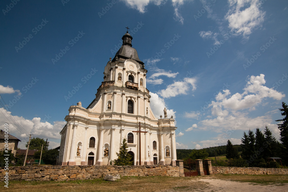 Catholic church in the village of Mykulychyn