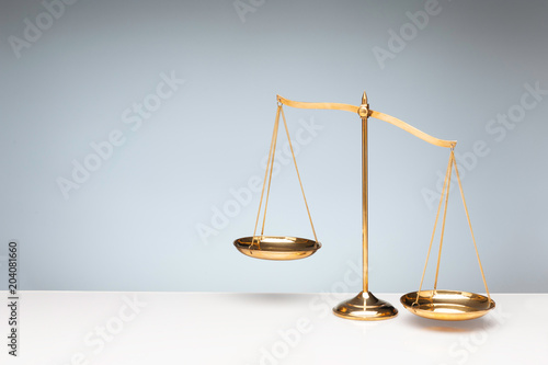 Vintage brass balance scale
