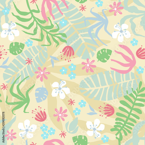 Creative flower seamless pattern