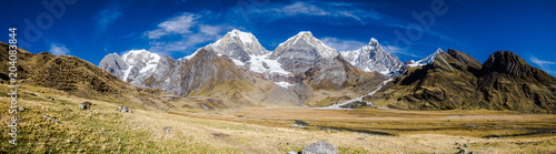 Hiking the alpine route on the Cordillera Huayhuash : remote, wild and awesome. photo