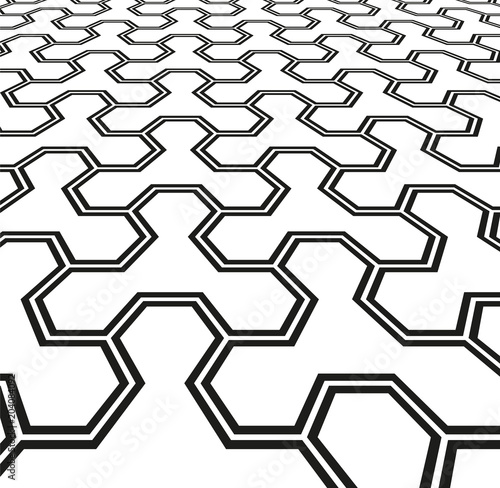 Abstract geometric pattern with lines. Graphic vector background
