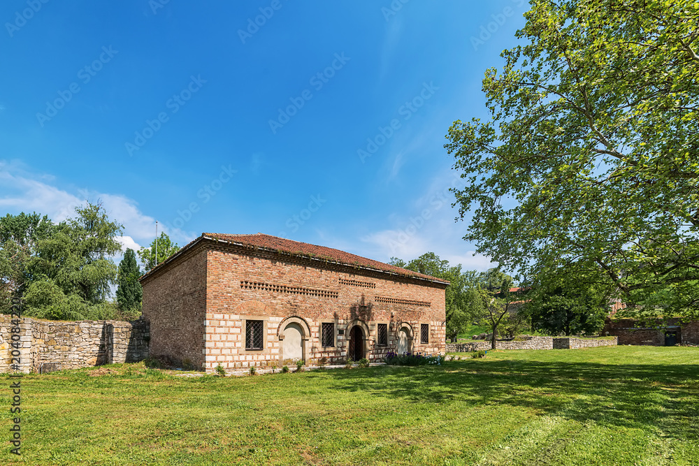 Belgrade, Serbia April 24, 2018: The building of a former cannon and military kitchen is located in the Lower Town of the Belgrade Fortress, in the vicinity of the Charles VI Gate. Belgrade, Serbia April 24, 2018: The building of a former cannon and military kitchen is located in the Lower Town of the Belgrade Fortress, in the vicinity of the Charles VI Gate.