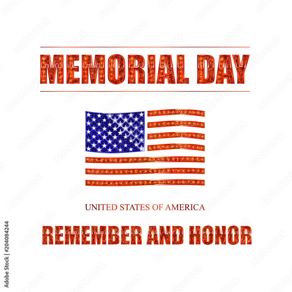Memorial day background vector art Memorial day background vector art