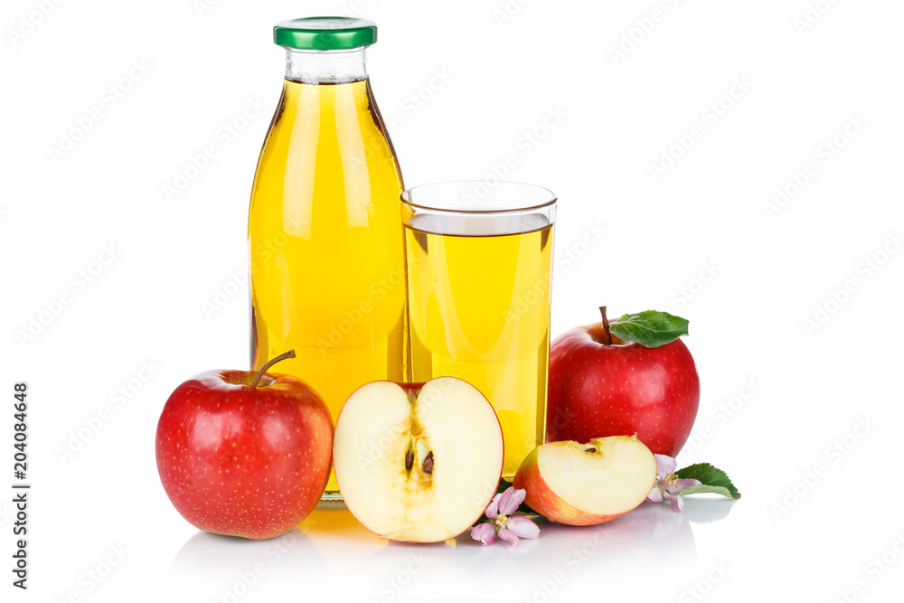 Apfelsaft Apfel Saft Äpfel Flasche Fruchtsaft freigestellt isoliert Apfelsaft Apfel Saft Äpfel Flasche Fruchtsaft freigestellt isoliert