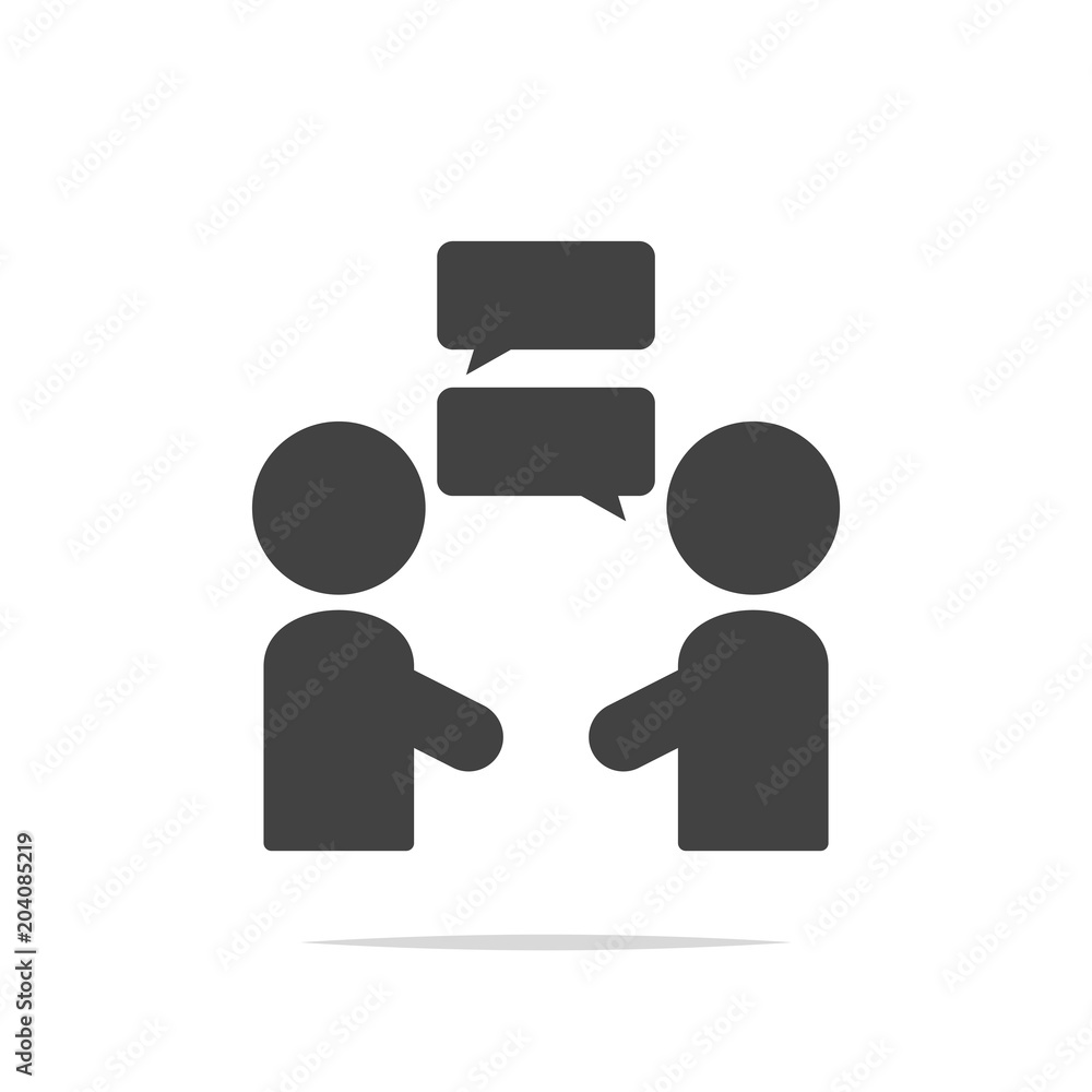Conversation icon vector Conversation icon vector