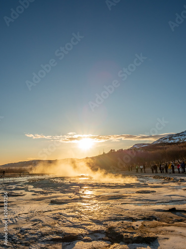 Geysir hot spring in Iceland