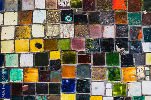 Colorful urban mosaic background