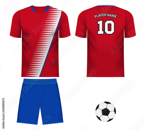 Obraz na płótnie Costa Rica national team jersey fan apparel w salonie