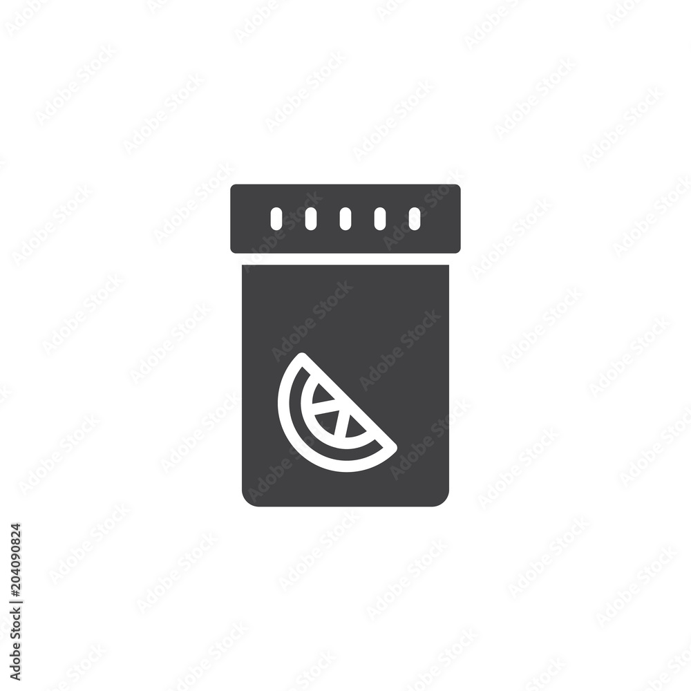 Medicine bottle with lemon inside vector icon. filled flat sign for mobile concept and web design. Natural Vitamin C simple solid icon. Symbol, logo illustration. Pixel perfect vector graphics Medicine bottle with lemon inside vector icon. filled flat sign for mobile concept and web design. Natural Vitamin C simple solid icon. Symbol, logo illustration. Pixel perfect vector graphics