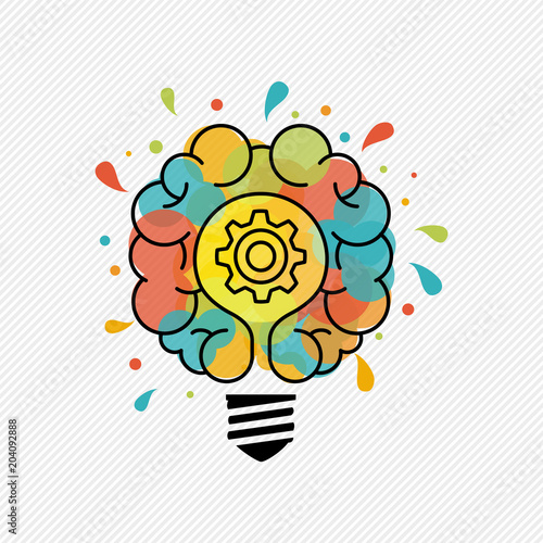 New ideas for creative thinking light bulb concept
