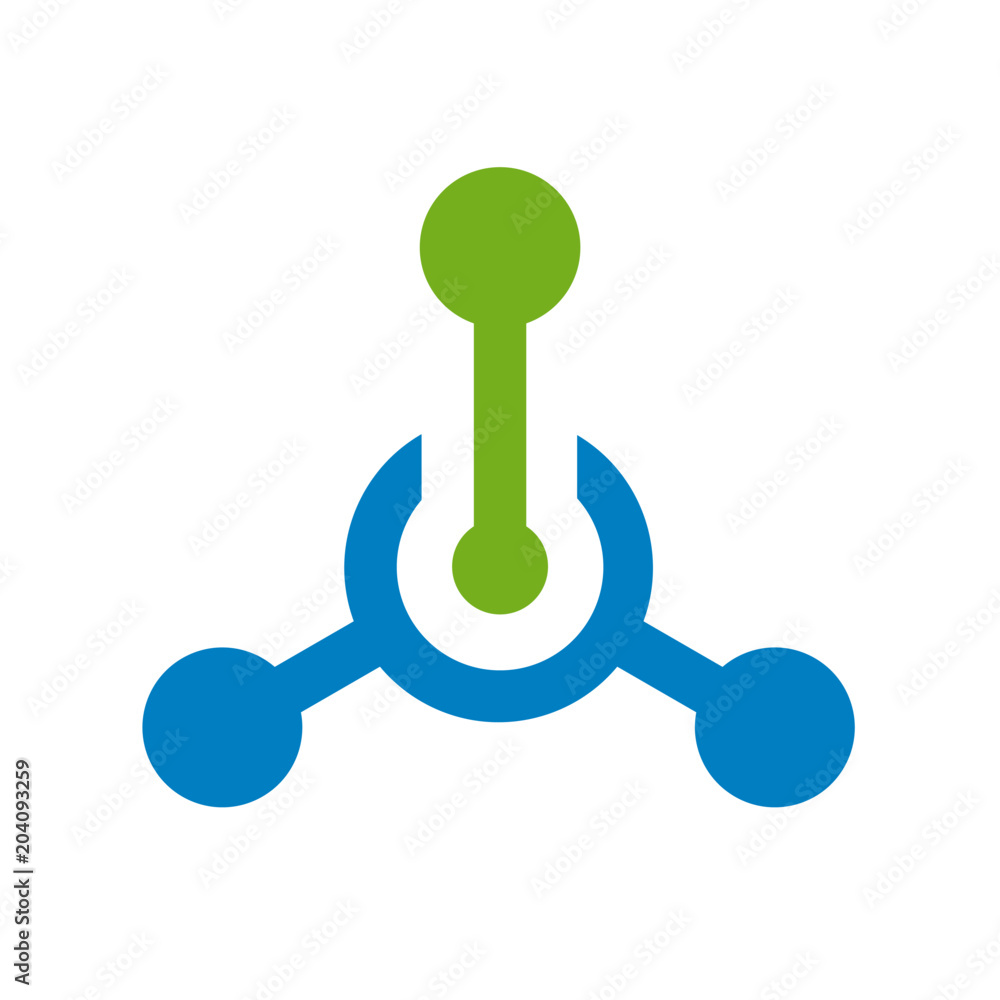 Tech or technology logo, hub connection icon, vector illustration Tech or technology logo, hub connection icon, vector illustration
