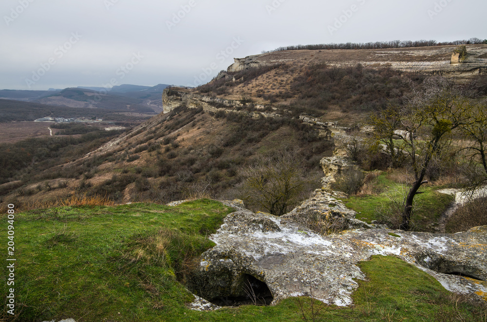Hills in Crimea near Bakhchisarai (Crimea) Hills in Crimea near Bakhchisarai (Crimea)