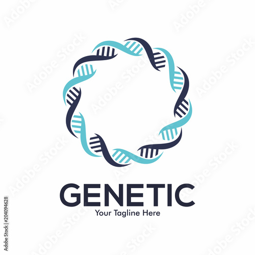 DNA Logo Vector Element Symbol