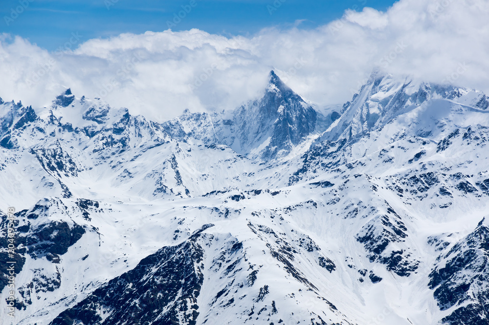 Fototapeta premium Caucasus mountains in Russia