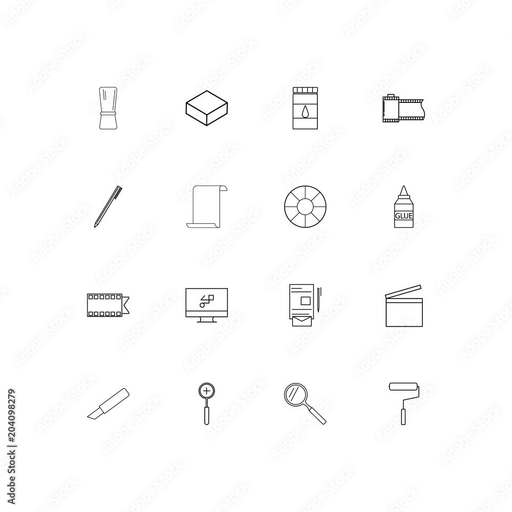 Creative Process And Design linear thin icons set. Outlined simple vector icons Creative Process And Design linear thin icons set. Outlined simple vector icons