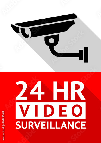 Video surveillance sticker