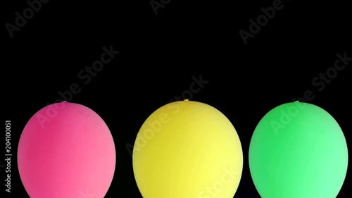 Drei bunte Ballons Freisteller