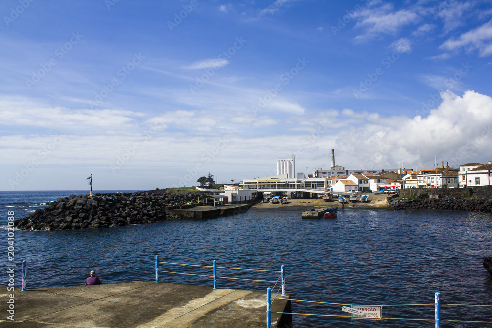 Azores coastline landscape