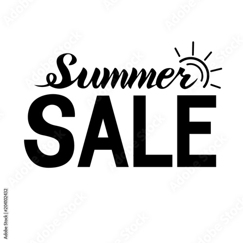 Summer SALE lettering